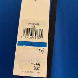 Bright blue new with tags Calvin Klein sleeveless shell